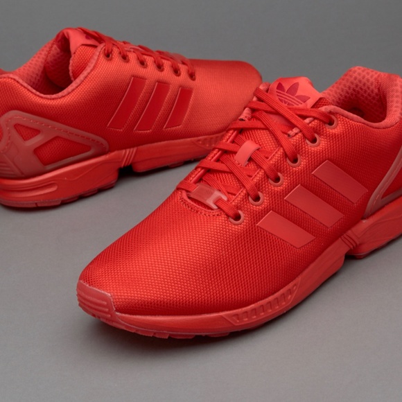 NWT Red Adidas ZX Flux Mens Shoe Size 11 - Picture 1 of 2